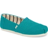 Toms Alpargata Slip-on In Teal Heritage Canvas