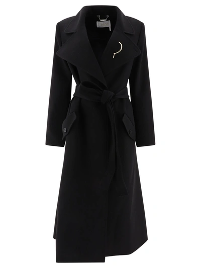 Chloé Black Wool Coat In New