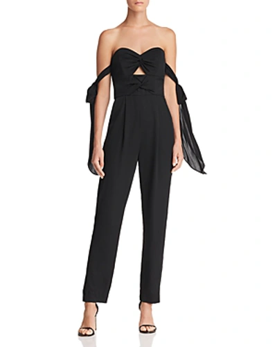 Milly Remy Sweetheart Jumpsuit In Black