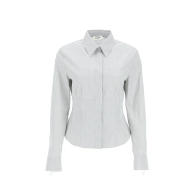 Fendi Cotton Shirt In White