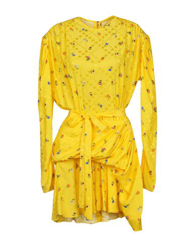 balenciaga yellow dress