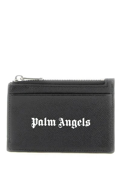 Palm Angels Leather Cardholder With Logo