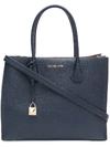 Michael Michael Kors Mercer Large Leather Tote In Admiral
