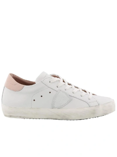 Philippe Model Paris Sneakers In White Pink