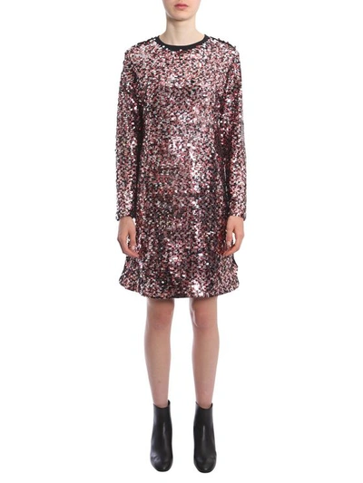 Mcq By Alexander Mcqueen Sequin-embellished Dress In Multicolour
