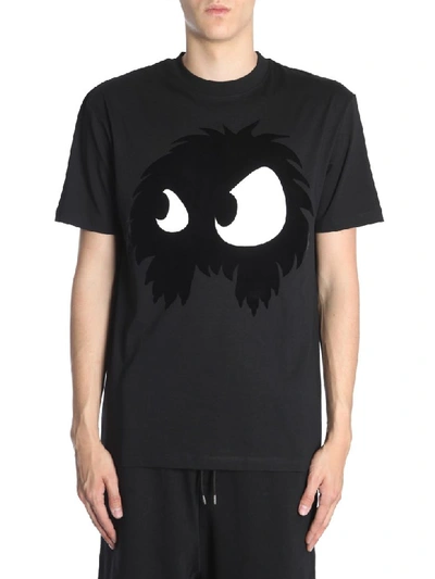 Mcq By Alexander Mcqueen Round Collar T-shirt In Nero