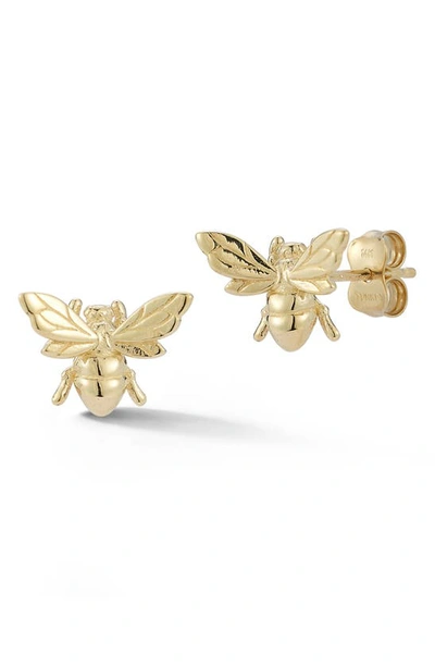 Ember Fine Jewelry 14k Yellow Gold Bee Stud Earrings