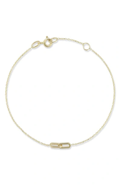 Ember Fine Jewelry 14k Yellow Gold Paper Clip Link Bracelet