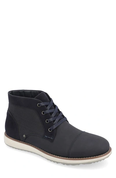 Vance Co. Austin Cap Toe Chukka Boot In Navy