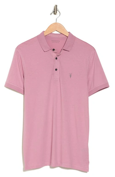 Allsaints Vidal Polo In Faded Mauve Pink