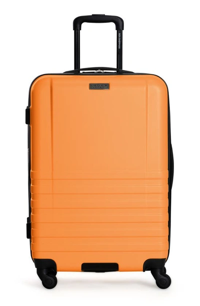 Ben Sherman Hereford 24-inch Hardside Spinner Luggage In Brilliant Orange