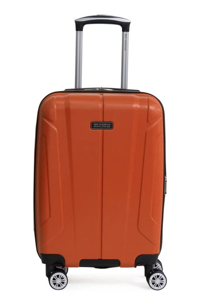 Ben Sherman Derby 20-inch Hardside Carry-on Spinner Luggage In Mandarin