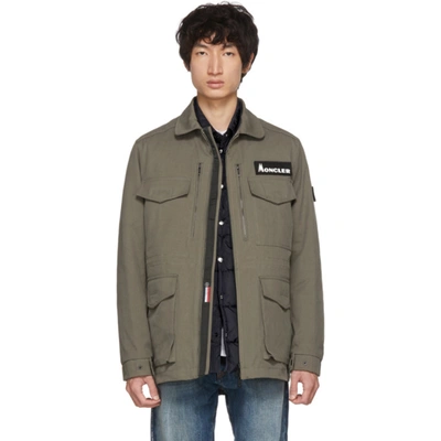 Moncler Genius 7 Moncler Fragment Hiroshi Fujiwara Patch Detail Jacket In 828