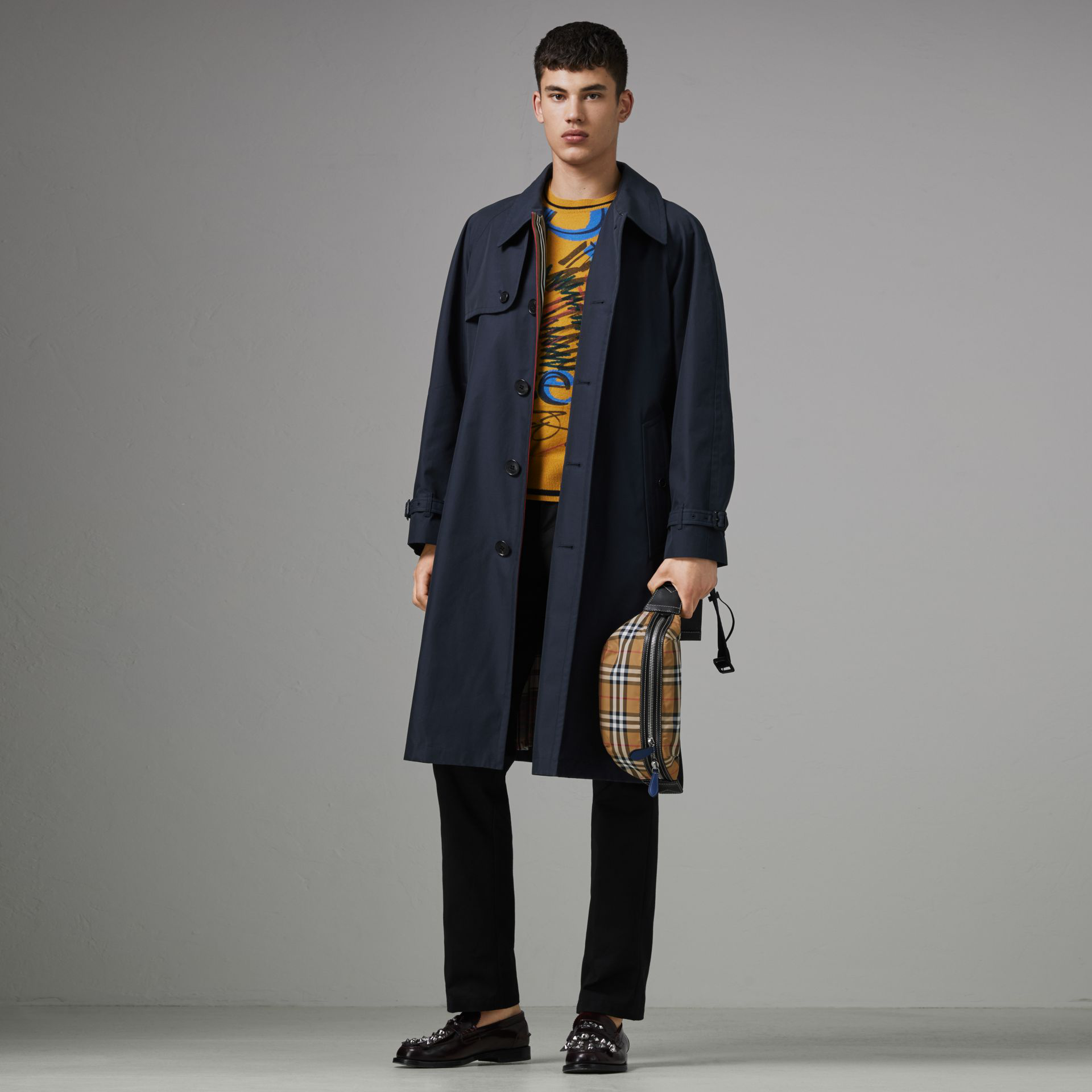 burberry coat navy