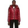 Moncler Glossy Padded Jacket In Red
