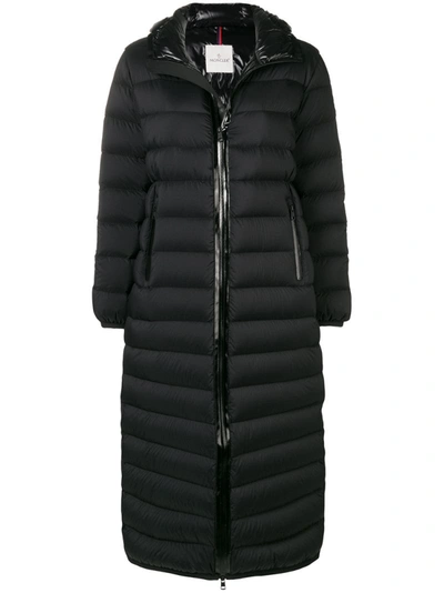 Moncler Grue长款羽绒大衣 - 黑色 In Black