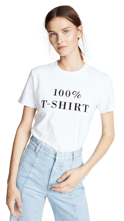 Ksenia Schnaider 100% T-shirt Tee In White