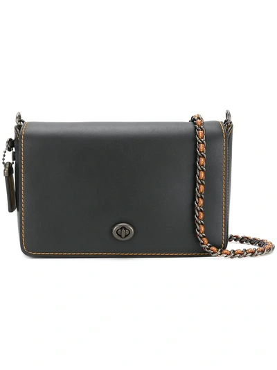 Coach Dinky Crossbody 24 In Burnished Glovetanned Leather In Bp/black Honey