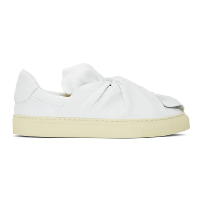 Ports 1961 White Bow Sneakers In 110 White