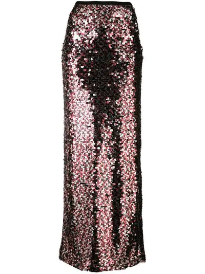 Mcq By Alexander Mcqueen Sequin-embellished Long Skirt In Multi