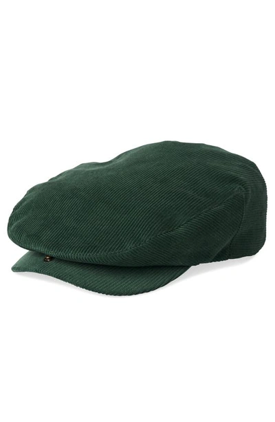 Brixton Hooligan Corduroy Snap Cap In Pine Needle