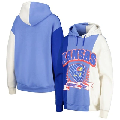 Gameday Couture Royal Kansas Jayhawks Hall Of Fame Colourblock Pullover Hoodie