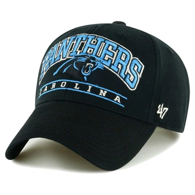 47 ' Black Carolina Panthers Fletcher Mvp Adjustable Hat