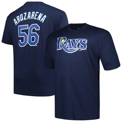 Profile Men's Randy Arozarena Navy Tampa Bay Rays Big And Tall Name And Number T-shirt