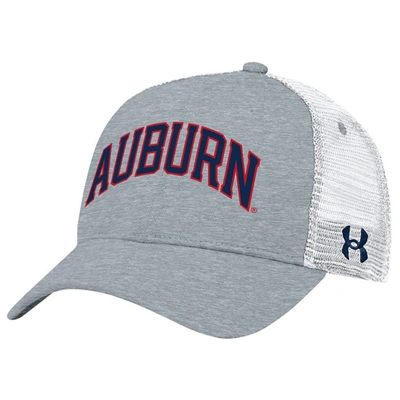 Under Armour Gray Auburn Tigers 2023 Sideline Trucker Adjustable Hat