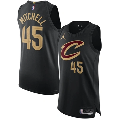 Jordan Brand Donovan Mitchell Black Cleveland Cavaliers Authentic Player Jersey