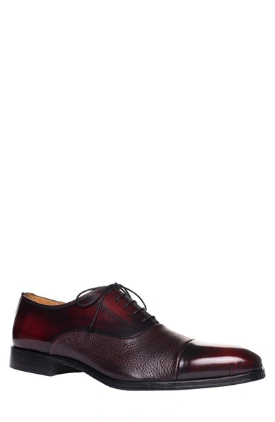 Ron White Edman Cap Toe Oxford In Merlot