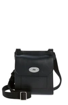Mulberry Small Antony Leather Crossbody Bag In Black-silver Toned