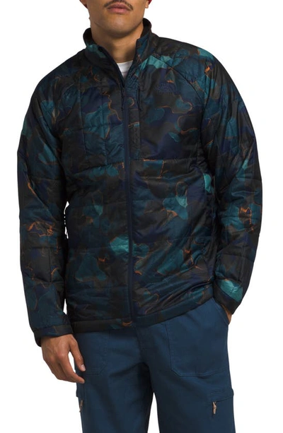 The North Face Circaloft Jacket In Summit Navy Camo Texture Print