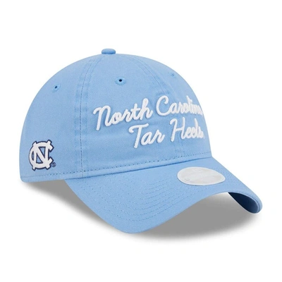 New Era Carolina Blue North Carolina Tar Heels Script 9twenty Adjustable Hat
