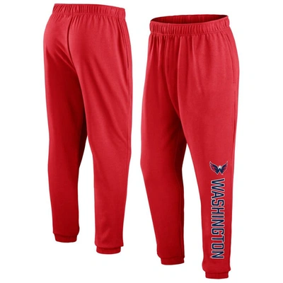 Fanatics Branded Red Washington Capitals Chop Block Fleece Sweatpants
