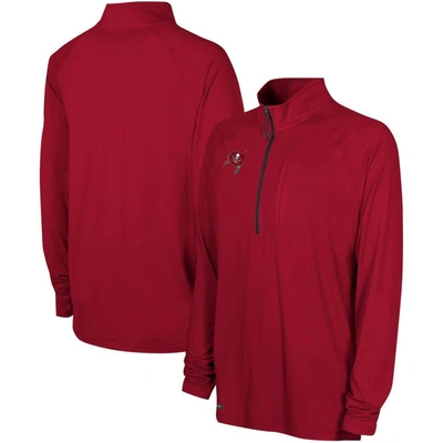 Outerstuff Red Tampa Bay Buccaneers Combine Authentic Raglan Quarter-zip Top