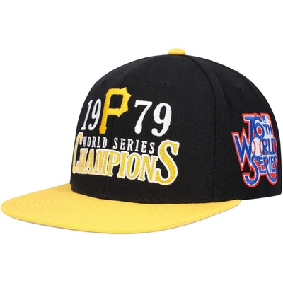 Mitchell & Ness Men's  Black Pittsburgh Pirates World Series Champs Snapback Hat