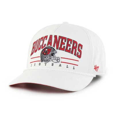 47 ' White Tampa Bay Buccaneers Roscoe Hitch Adjustable Hat
