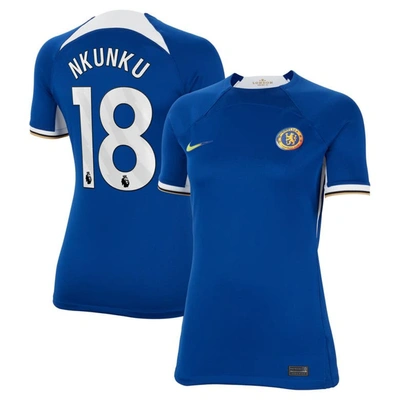 Nike Christopher Nkunku Chelsea 2023/24 Stadium Home  Women's Dri-fit Soccer Jersey In Blue