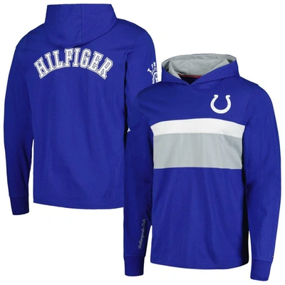 Tommy Hilfiger Royal Indianapolis Colts Morgan Long Sleeve Hoodie T-shirt