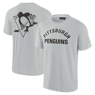 Fanatics Signature Unisex   Gray Pittsburgh Penguins Super Soft Short Sleeve T-shirt
