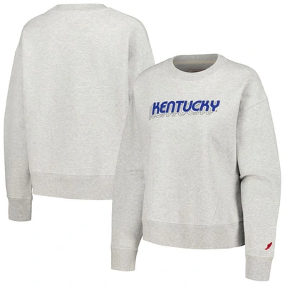 League Collegiate Wear Ash Kentucky Wildcats Boxy Pullover Sweatshirt