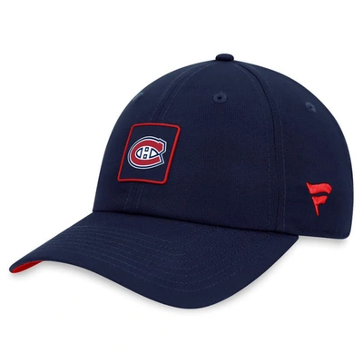 Fanatics Branded  Navy Montreal Canadiens Authentic Pro Rink Adjustable Hat