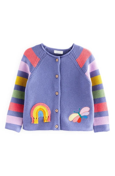 Next Kids' Rainbow Cardigan In Blue Multi