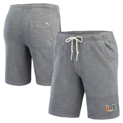 Tommy Bahama Gray Miami Hurricanes Tobago Bay Tri-blend Shorts