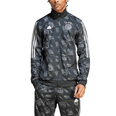 Adidas Originals Adidas Black Ajax Lifestyle Full-zip Track Top