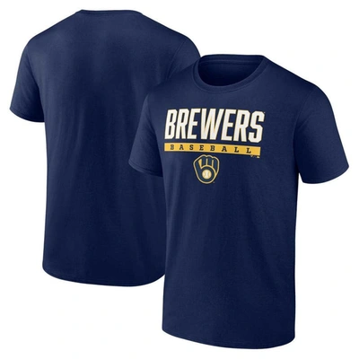 Fanatics Branded Navy Milwaukee Brewers Power Hit T-shirt