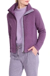 Nz Active By Nic+zoe All Year Quilt Double Knit Jacket In Plum