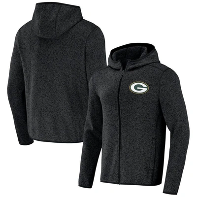 Nfl X Darius Rucker Collection By Fanatics Black Green Bay Packers Fleece Pullover Hoodie In Heather Gray