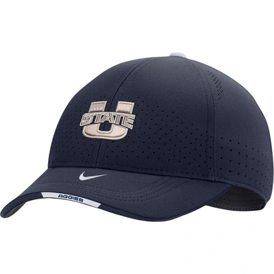 Nike Navy Utah State Aggies 2022 Sideline Classic99 Swoosh Performance Flex Hat